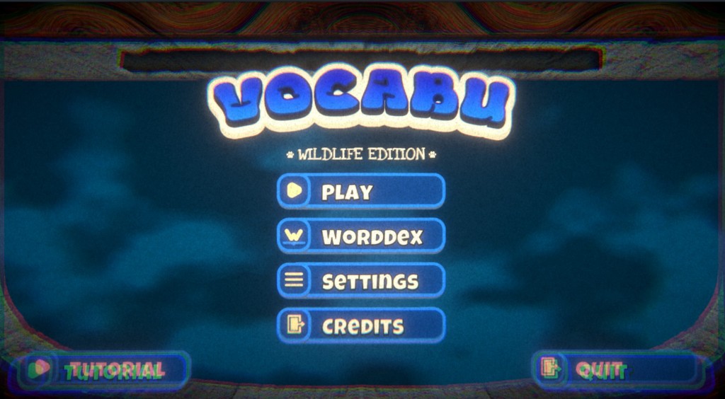 VOCABU: Wildlife Edition title screen